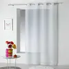 Image de Rideau Voilage à Pompons Poupette 140x240cm Blanc