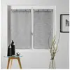 Image de Paire de Voilages Milza 60x120cm Anthracite