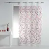 Image de Rideau Voilage à  illets Petite Fleur 140x240cm Blanc & Rouge