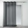 Image de Rideau Voilage à  illets Linea 140x240cm Anthracite