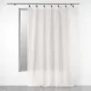Image de Rideau Voilage à Anneaux Linka 140x240cm Blanc