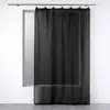 Image de Rideau Voilage à Anneaux Linka 140x240cm Noir