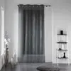 Image de Rideau Voilage à  illets Filiane 140x180cm Anthracite