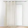 Image de Rideau Voilage à  illets Imprimé Pandore 140x240cm Blanc