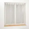 Image de Paire de Voilages Brodés Galactee 60x90cm Taupe