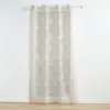 Image de Rideau Voilage à  illets Brodés Berry 140x280cm Taupe