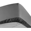 Image de Drap Housse Percaline 140x190cm Gris Acier