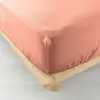 Image de Drap Housse en Gaze de Coton Angelia 160x200cm Rose