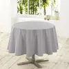 Image de Nappe Ronde Antitache Essentiel 180cm Gris