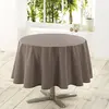 Image de Nappe Ronde Antitache Essentiel 180cm Taupe