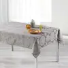 Image de Nappe Rectangulaire Rose des Vents 140x300cm Gris