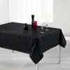 Image de Nappe Rectangulaire Imprimée Shantung 150x240cm Noir
