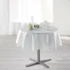 Image de Nappe Ronde Imprimée Shantung 180cm Blanc
