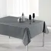 Image de Nappe Rectangulaire Imprimée Shantung 150x300cm Gris