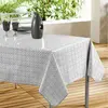Image de Nappe Toile Cirée Abaca 140x240cm Gris