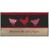 Image de Tapis Déco Rectangle Campagne 50x120cm Rouge