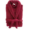 Image de Peignoir Col Châle en Coton Tendresse Rubis