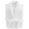 Image de Peignoir Col Châle en Coton Tendresse Blanc