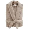 Image de Peignoir Col Châle en Coton Tendresse Taupe