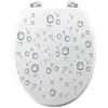 Image de Abattant WC Imprimé Bubble 46cm Blanc