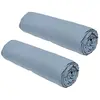 Image de TOD3574641214661 Drap housse 160 x 200 cm lot de 2 Bleu clair