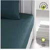 Image de TODAY Drap housse 180 x 200 x 30 cm - Coton bio Paon