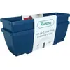 Image de Bac a fleurs RIVIERA EVA - Lot 2 jardinieres - Plastique - 57 cm - Bleu