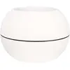 Image de Pot en plastique boule effet granit - Blanc