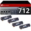 Image de Canon Pack 4 Toners 712 Noir Compatible