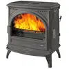 Image de Poêle à bois fonte 9kw anthracite - 366106ANTHRACITE - Petit Carvin 2 - GODIN