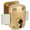 Image de 958E Verrou à applique cylindre européen or 60x95 110mm