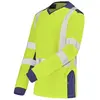 Image de T shirt manches longues fluo SAFE XP HV jaune bleu marine T5 2XL CEPOVETT 22 9T85 701 5 2XL
