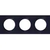 Image de Schneider Electric Plaque de finition Odace - 3 postes anthracite