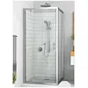 Image de EIFIX08019VPE Paroi fixe 80x190 cm profilé argent poli verre clair anticalcaire