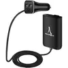 Image de Akashi Chargeur Voiture Allume-cigare HUB Extensible 7.3A / 4 Ports USB Noir
