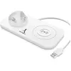 Image de Station de charge Universel 4-en-1 USB-C / Lightning / Micro-USB/QI Akashi Blanc