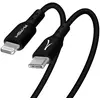 Image de Akashi Câble USB-C vers Lightning Power Delivery 3A Charge Synchronisation Noir