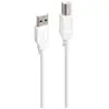 Image de Câble imprimante Accsup USB A vers USB B 2.0 5 m Blanc