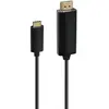 Image de Câble USB C vers HDMI 4K Ultra HD Accsup 3 m Noir