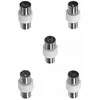 Image de Kit Accsup adaptateurs coaxial TV - 5 pièces - Blanc - Générique