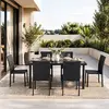 Image de Ensemble table et chaises de jardin - Noir et anthracite
