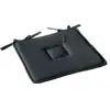 Image de Galette de chaise uni effet Bachette - 40 x 40 cm - Gris Foncé