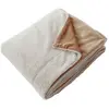 Image de Plaid XL Imitation Fourrure Rabbit 180x220cm Beige