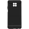 Image de Coque Xiaomi Redmi Note 9T Souple Coins Renforcés Carbone Effet Brossé Noir