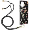 Image de Coque Samsung Galaxy A51 5G Motif géométrique Cordon Amovible Noir