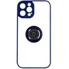 Image de iPhone 14 Pro Coque Bi-matière Bague - Bleu