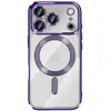 Image de Avizar Coque pour iPhone 17 Pro Compatible MagSafe avec Contour Chromé Violet