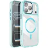Image de Avizar Coque pour iPhone 17 Pro Max Collection Cristal Color Compatible MagSafe Turquoise