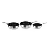 Image de Kitchencook set de 3 poêles inox