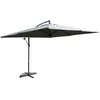 Image de Parasol gris déporté carré 3 x 3 m led SOLENZARA